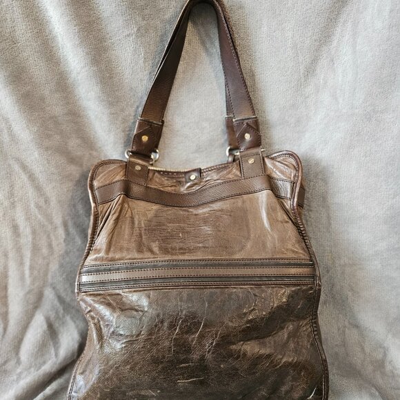 L.A.M.B. by Gwen Stefani Lamb Leather Tote Satchel Carry On  Travel Luxury #571 - Picture 6 of 6